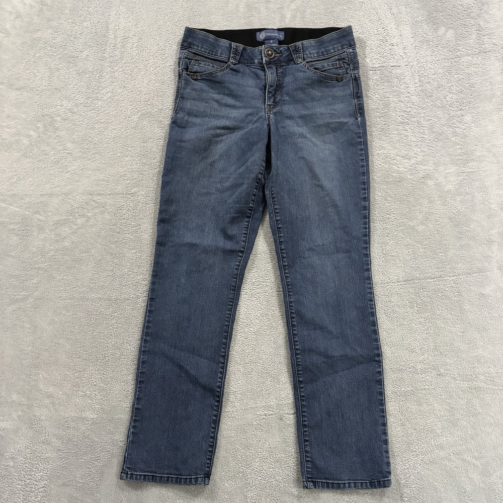 Democracy Jeans Women's 8 Absolution Elastic Waist Blue Denim Wash